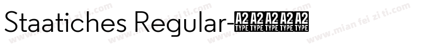 Staatiches Regular字体转换